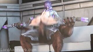 Corsair: Another Day Another Job - Busty bounty hunter slut fucks alien with huge dick