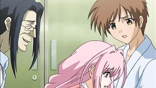 Innocent Blue 2 - Dirty hentai doctor fucks nurse while tied up brother watches