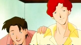 Time Colored Scarlet 1 - Hentai housewife gets tied up and gangbanged at sex club