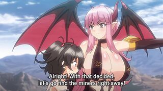 Succubus Connect! 2 - Dirty old miners hentai gangbang a succubus in training