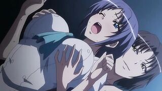 Busty Try! Intensive Boob Grabbing Lessons - Teacher fucks hentai students to make their tits huge