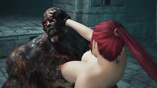 Velna 3 - Guardian beast ass fucks busty redhead adventurer trying to steal ancient relic