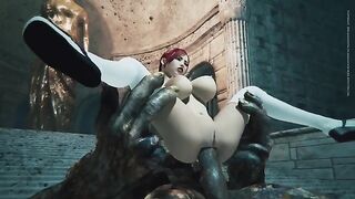 Velna 3 - Guardian beast ass fucks busty redhead adventurer trying to steal ancient relic