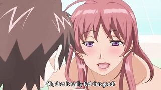 Madonna: Kanjuku Body Collection - Busty hentai milf and landlady double boobjob skinny college guy