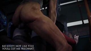 Last Bus - Party girl misses bus and gets every inch of her womb glazed by zombie