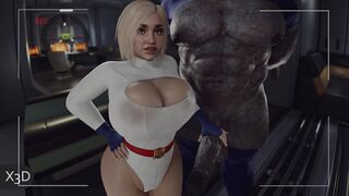 Power Girl X Darkseid - Only kryptonian pussy can take Darkseid's big cock
