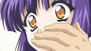 Moonlight Lady 2 - After hot lesbian action with the hentai maid an old man gives a spanking