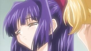 Moonlight Lady 2 - After hot lesbian action with the hentai maid an old man gives a spanking