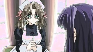Moonlight Lady 1 - Priestess gets her pussy finger banged by pigtailed yuri servant