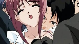 Midnight Sleazy Train 1 ep2 - Hentai teenie gets gangbanged on public train by dirty perverts