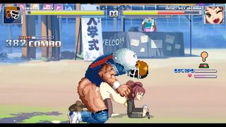 Mugen football player Brian gives idol Rise Long a 441 hit sex combo