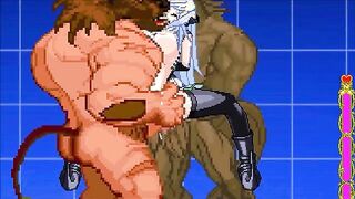 Iari VS Minotaur Creampie Seeding - Busty anime girl is rough fucked by beast