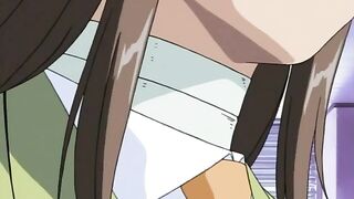 Oni Tensei 1 - Incubus with big hentai cock fucks cop while teenie masturbates