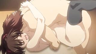 Hey, ...Let's Do It 1 - Sister gets her face fucked on the stairs by hentai brother