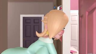 Royal Rendez-vous - Princess Peach and Birdo in big dicked futanari ass fucking