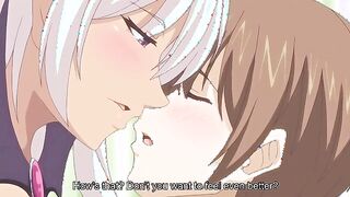 Elf Student and Teacher 2 - Busty dark skinned hentai elf girl gets filled with hot human cum
