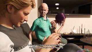 Temptation 2 - Married 3D wife stares at grandpa's big cock