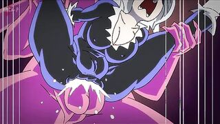 The Agony Of Black Cat - Futanari Carnage roughly ass fucks Black Cat while Venom watches