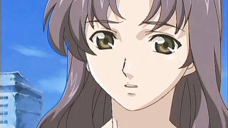 Dark Shell 2 - Busty married woman is double penetrated by rough anime soldiers