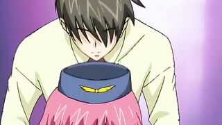 Boin Lecture 2 - Busty hentai students kiss while giving teacher a double boobjob