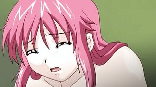 Boin Lecture 2 - Busty hentai students kiss while giving teacher a double boobjob