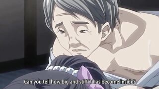 Price of a Secret #2 ep2 - Busty sensei gets drunk and fucked by two old teachers while people sleep