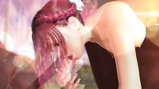 Rina to Ana Bonus - 3D hentai teen girl stuck in playground hole pounded from both sides