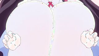 Mark Your Kiss - Busty girl with huge fucking hentai tits gets boobjob and creampie