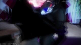 Second Night In Heaven - Busty goth lesbians lick pussy and strapon fuck