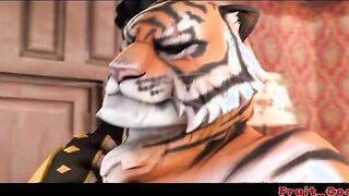 Ransom - Furry Fortnite gays have an ass fucking and facial foursome