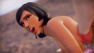 Dez Struction - Futanari Junker Queen pounds Pharah from the back
