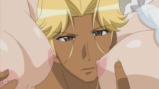 Good Night Only to You 1 - Stud fucks two hentai teens while people watch