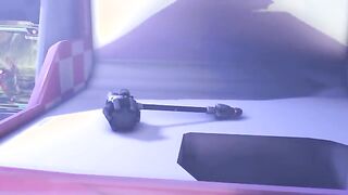The Arcade Overwatch - Sombra rides D.va's futa cock at the game arcade