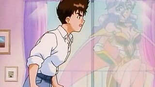 Can Can Bunny Extra 1 - Kenta fucks a hentai milf while daughter masturbates