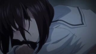 Nocturnal 1 - Fat guy saves hentai teen who thanks him with lusty under desk blowjob