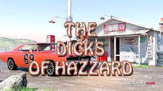 The Dicks of Hazzard - Daisy Duke gets fucked by futa cock on the hood of The General Lee