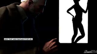 Fatale Vice - Lara Croft deepthroats Geralt's cock in back alley