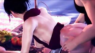 Witches of the Wilds - Morrigan takes a hard cock deep in her shaved cunt