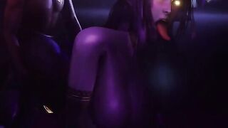 Satanic ritual summons busty female demon for dirty rough sex