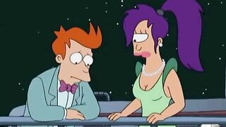 Futurama Fry finally gets to fuck Leela on a ship
