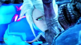 Bounty Booty Regraded - Samus Aran gets monster cum in her pussy