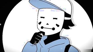 Mime and Dash fuck in black and white cartoon threesome for money