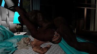 Kayla Got Served A King Sirleron - 3D blonde with huge tits takes BBC deep