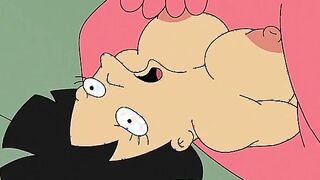 Amy Wong and Zoidberg debauchery with massive creampie