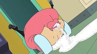 Amy Wong and Zoidberg debauchery with massive creampie