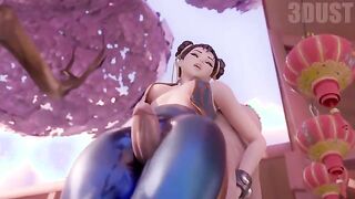 Chun Li's thighjob with cumshot