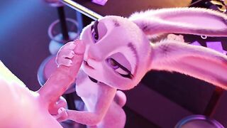 Judy Hoops from zootopia sucks big dick till facial