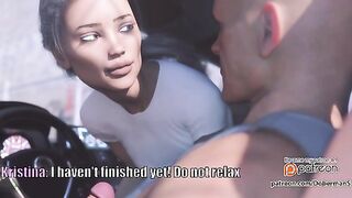 Kristina 1 - Athletic girlfriend cheats with guy on street with big cock