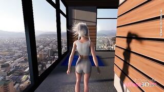 Futa Fantasies 7 - Muscular guy ass fucking big dick futanari girl at the gym