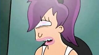 Leela Turunga is stuck in a hole and fucked from by behind by Fry